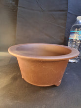 Load image into Gallery viewer, Unglazec bonsai pot, round Yixing Zisha pot
