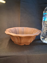 Load image into Gallery viewer, Unglazed bonsai pot- flower shape
