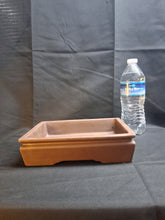 Load image into Gallery viewer, Minimalist low profile unglazed bonsai pot
