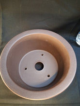 Load image into Gallery viewer, Unglazec bonsai pot, round Yixing Zisha pot
