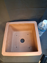 Load image into Gallery viewer, Unglazed bonsai pot-Square cascade style pot
