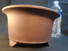 Load image into Gallery viewer, Unglazec bonsai pot, round Yixing Zisha pot
