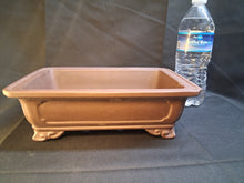 Load image into Gallery viewer, Traditional footed style unglazed bonsai pot

