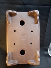 Load image into Gallery viewer, Traditional footed style unglazed bonsai pot
