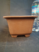 Load image into Gallery viewer, Unglazed bonsai pot- small square cascade style
