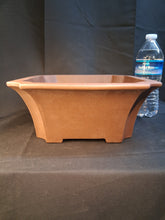 Load image into Gallery viewer, Unglazed bonsai pot - Quince tapered square pot
