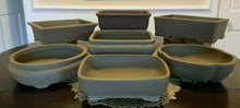 Load image into Gallery viewer, 10 Unglazed Bonsai Tree Pots. Choose From Several Styles. Baskets Pots Window Boxes &amp; Saucers
