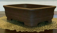 Load image into Gallery viewer, 10 Unglazed Bonsai Tree Pots. Choose From Several Styles. Rectangular Chestnut Brown Baskets Pots
