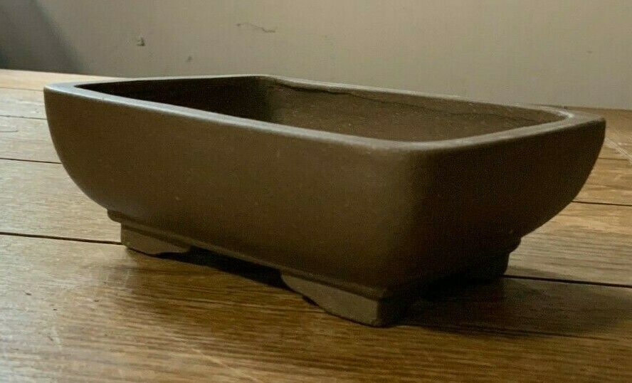 6” Unglazed Rustic Oak Brown Bonsai Pots - Several Styles to Choose From!