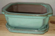 Load image into Gallery viewer, 6&quot; Glazed Bonsai Pot w/Attached Humidity Tray. Variety of Styles Available.
