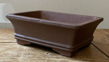 Load image into Gallery viewer, 6” Unglazed Chestnut Brown Bonsai Pots - Several Styles to Choose From!
