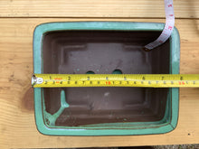 Load image into Gallery viewer, NEW 8&quot; Glazed Ceramic Bonsai Pots w/Attached Humidity Trays.  Several Styles.
