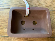Load image into Gallery viewer, 6” Unglazed Chestnut Brown Bonsai Pots - Several Styles to Choose From!
