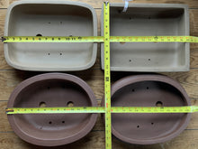Load image into Gallery viewer, 14&quot; Unglazed Bonsai Tree Pots in a Variety of Styles
