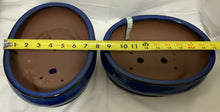 Load image into Gallery viewer, 10&quot; Glazed Ceramic Pots with Matching Trays
