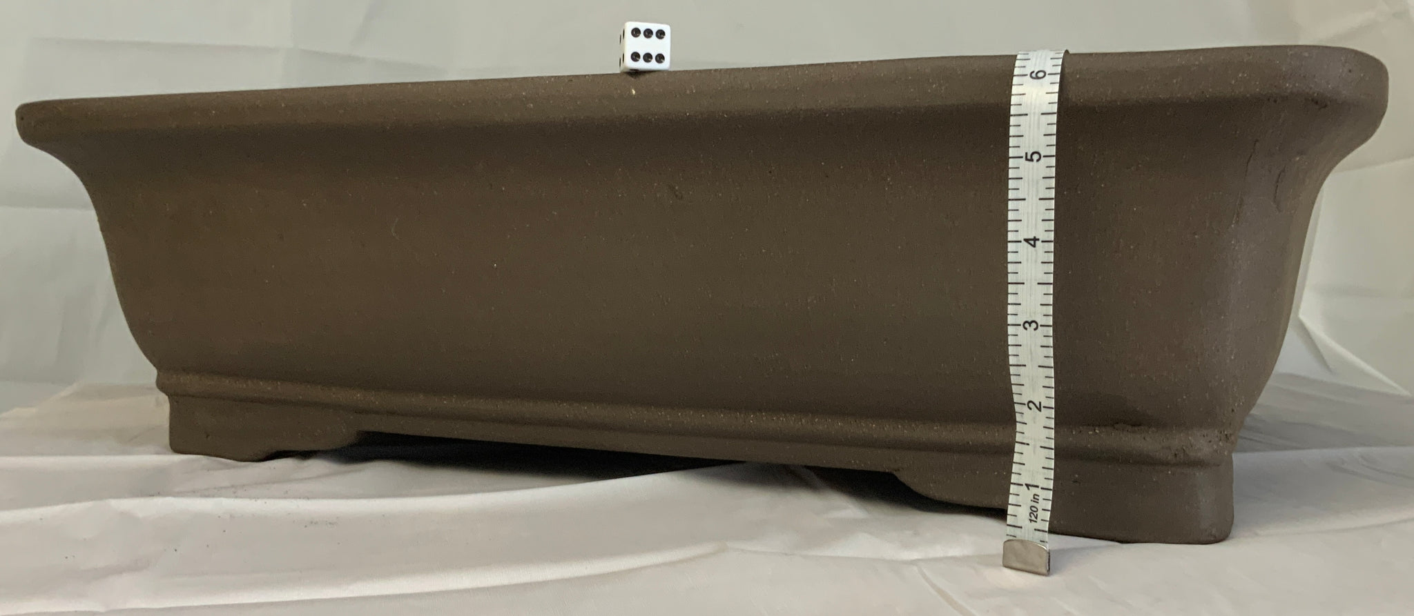Set of 3 Bonsai Pots Rectangular 22