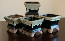 Load image into Gallery viewer, 4-5&quot; Glazed Ceramic Bonsai Pots ~ Assorted Styles and Colors
