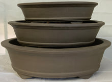 Load image into Gallery viewer, 23&quot; Unglazed Yixing Bonsai Pots Oval-Local pick up/delivery or freight only ****IF YOU ORDER THIS YOU ARE EXPECTED TO PICK IT UP OR PAY FOR SHIPPING. CANCELLATIONS WILL BE CHARGED A $50 FEE. WE DO NOT SHIP THIS UNLESS YOU PAY FOR FREIGHT.
