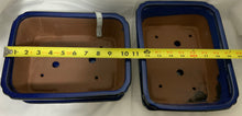 Load image into Gallery viewer, 10&quot; Glazed Ceramic Pots with Matching Trays
