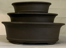 Load image into Gallery viewer, 12&quot; Unglazed Yixing Bonsai Pots Oval
