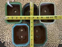 Load image into Gallery viewer, More NEW 5&quot; Glazed Ceramic Bonsai Pot in a Variety of Styles &amp; Colors

