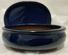 Load image into Gallery viewer, 8&quot; Glazed Ceramic Bonsai Pots &amp; Matching Trays - Several Styles
