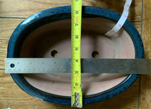 Load image into Gallery viewer, Set of 4 Oval Glazed Bonsai Pots (A:13.75&quot;, B:11&quot;, C:9&quot;, D:6&quot;)
